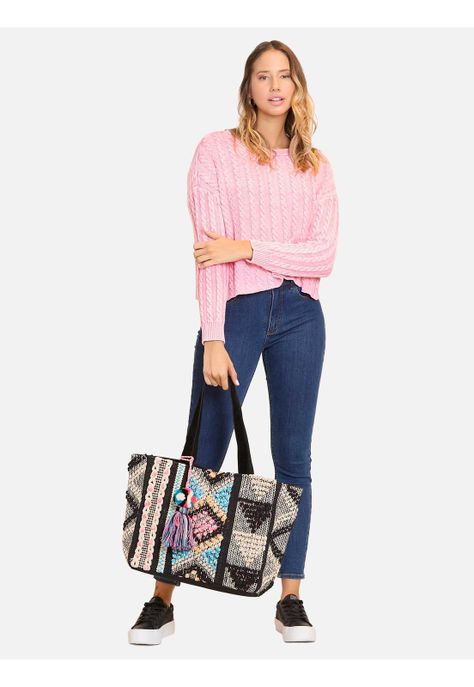 Sweater Silky Rosado Mujer Maui And Sons-2