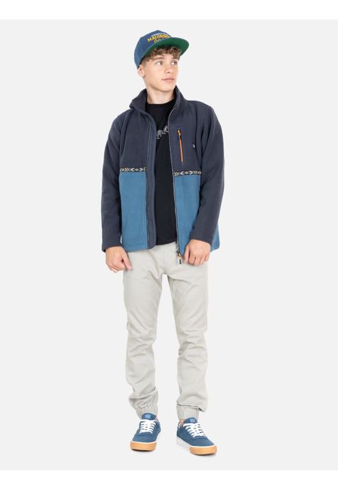 Poleron Micropolar Fever Gris Infantil Maui And Sons-3