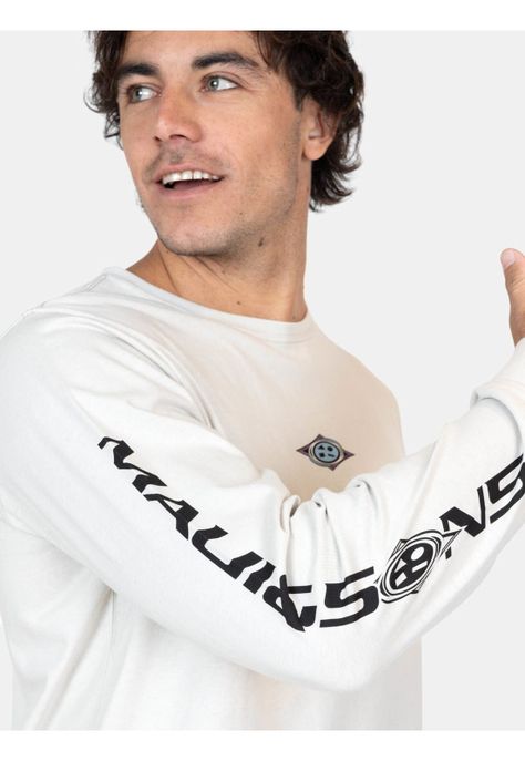 Polera ML Volcano Beige Hombre Maui And Sons-2