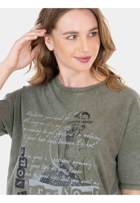 Polera Ariel T-Shirt Verde Mujer Maui And Sons-2