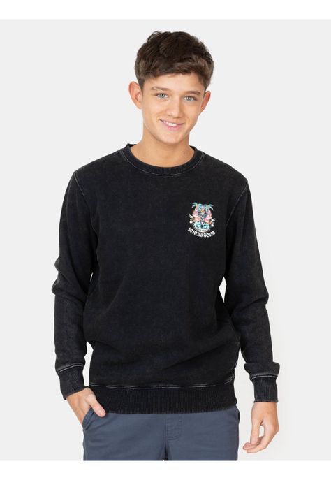 Poleron CR Henry Negro Infantil Maui and Sons-0