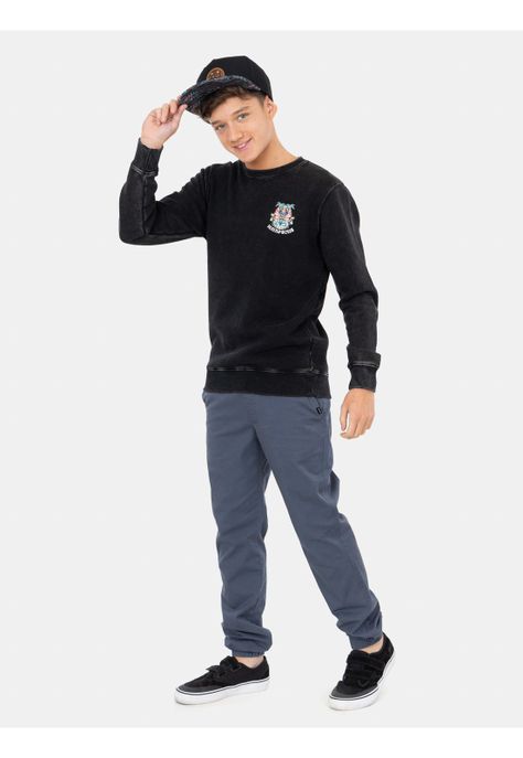 Poleron CR Henry Negro Infantil Maui and Sons-3