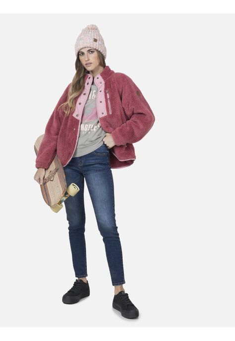 Halfzipper Mujer ROSE NAVY Burdeo Maui and Sons-3