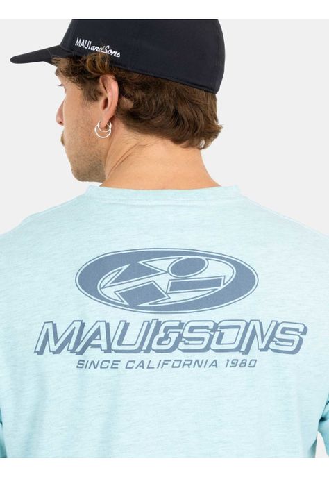 Polera MC Mel Oval Celeste Hombre Maui And Sons-3