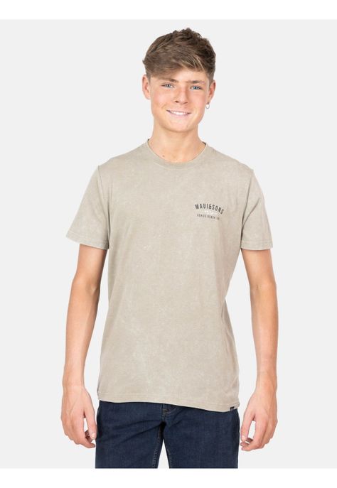 Polera MC To Beach Lax Khaki Infantil Maui And Sons-0