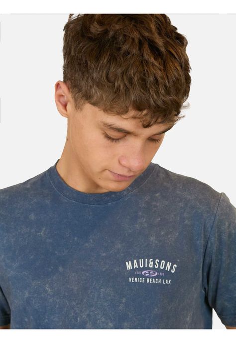 Polera MC To Beach Lax Azul Infantil Maui And Sons-3