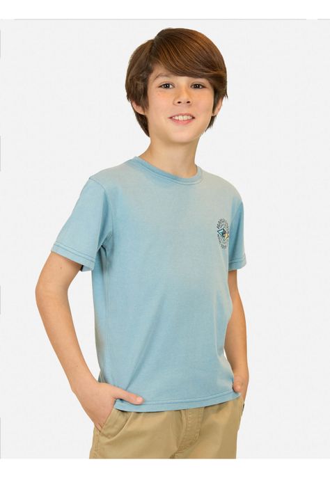 Polera MC Shark Island Celeste Niño Maui And Sons-0