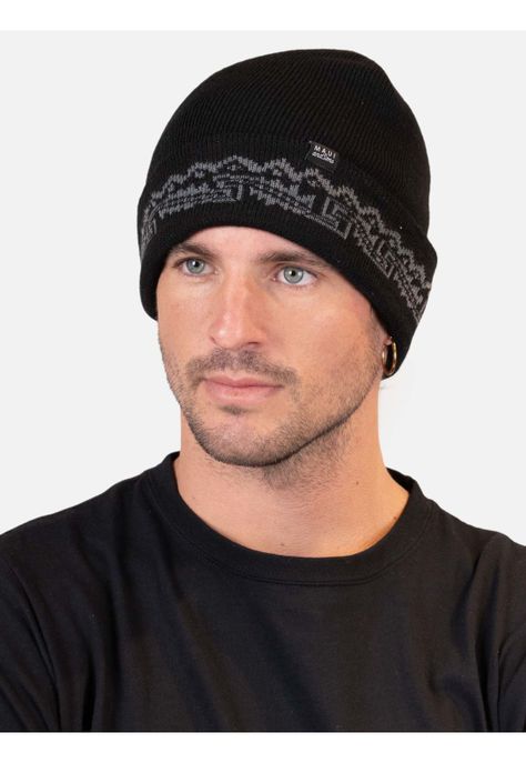 Gorro Tahití Negro Hombre Maui And Sons-0