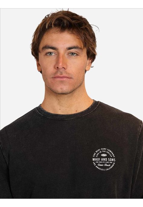 Poleron CR Logan Negro Hombre Maui and Sons-2