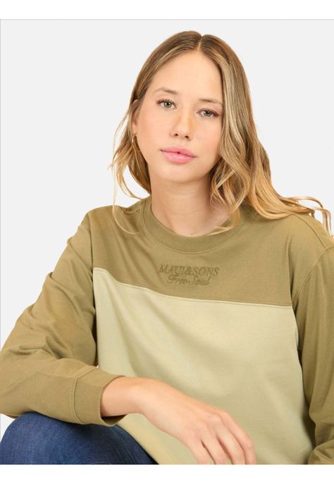 Polera ML Dreams Verde Mujer Maui And Sons-2