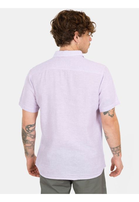 Camisa MC Mirabe Morado Hombre Maui And Sons-1