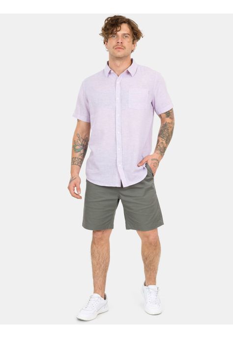 Camisa MC Mirabe Morado Hombre Maui And Sons-2
