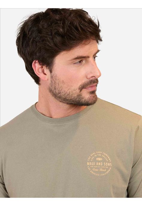 Polera MC Live In The Valley Verde Hombre Maui And Sons-2