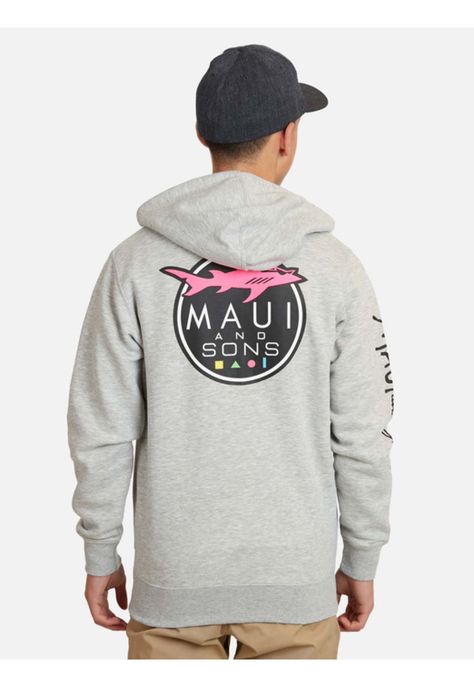 Poleron Clasic Shhark Juvenil Hombre Gris Maui And Sons-1
