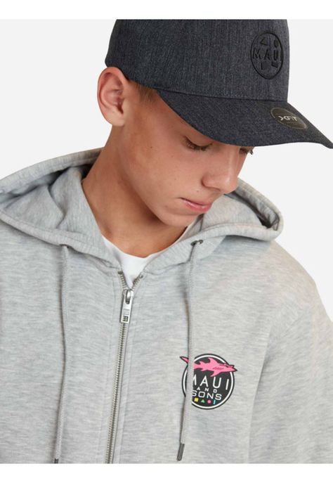 Poleron Clasic Shhark Juvenil Hombre Gris Maui And Sons-2
