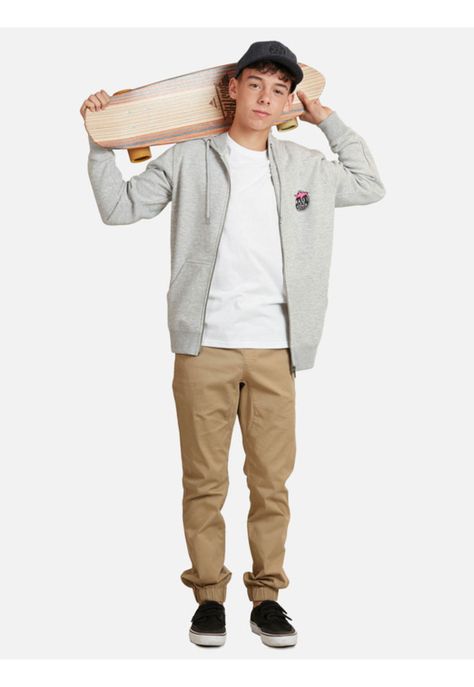 Poleron Clasic Shhark Juvenil Hombre Gris Maui And Sons-3