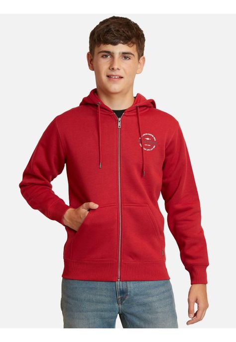 Poleron Pull Over Free Rojo Juvenil Maui And Sons-0