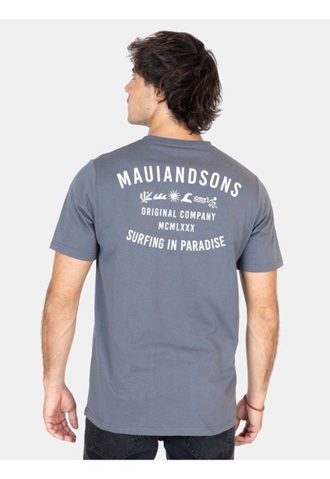 Polera MC Lani Gris Hombre Maui And Sons-1