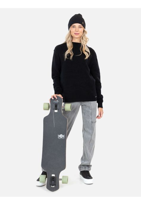 Sweater Tropyx Negro Mujer Maui And Sons-3