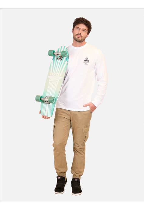 Polera ML Coral Coast Hombre Blanco Maui And Sons-3