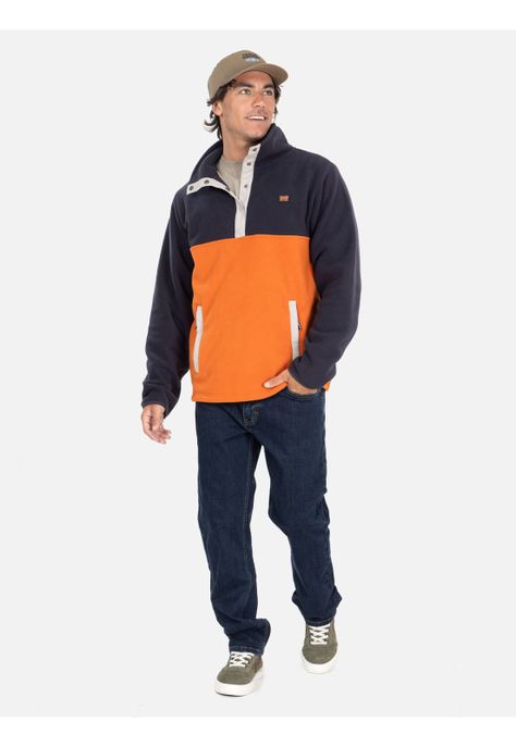 Poleron Micropolar Rider Naranjo Hombre Maui And Sons-3