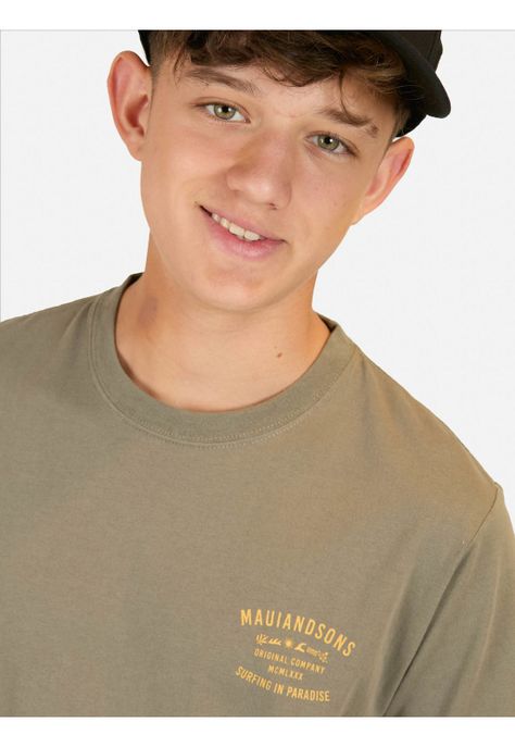 Polera MC Explorer Verde infantil Maui And Sons-2