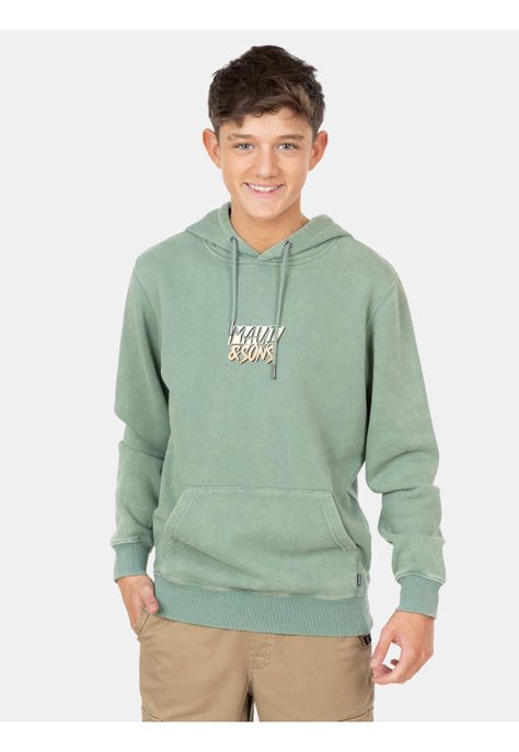Poleron Canguro Asher Verde Infantil Maui and Sons-0