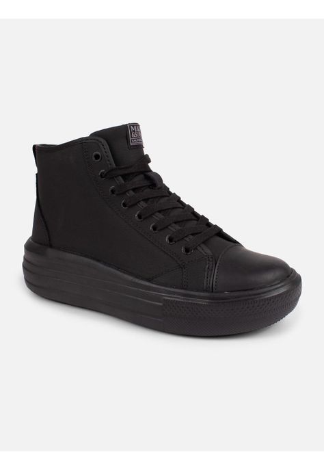 Zapatillas Escolar Trick Negro Mujer Maui And Sons-0