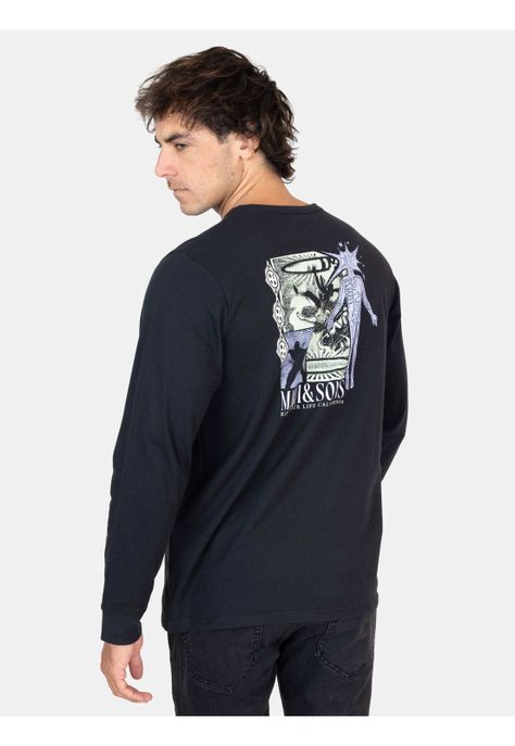 Polera ML Salty Air Negro Hombre Maui And Sons-1