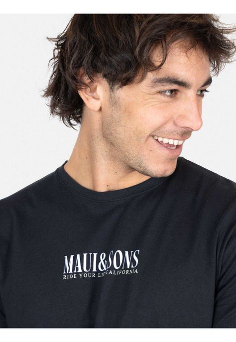 Polera ML Salty Air Negro Hombre Maui And Sons-2