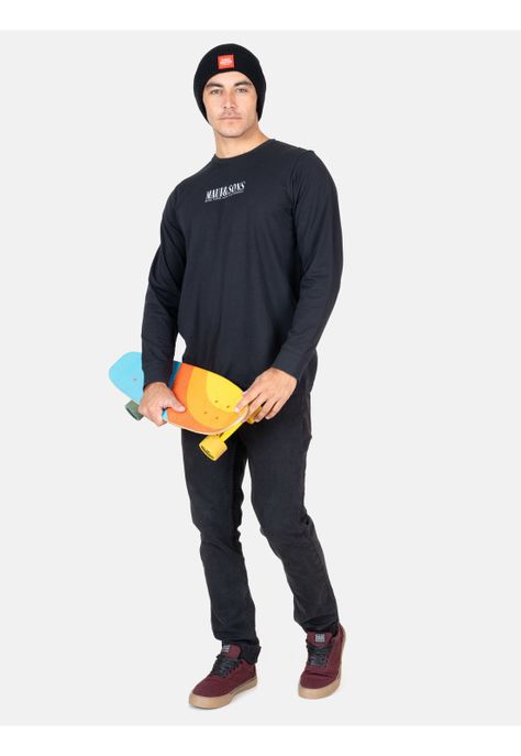 Polera ML Salty Air Negro Hombre Maui And Sons-3