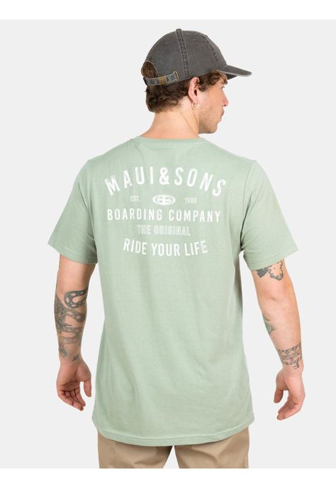 Polera MC Boarding Company Verde Hombre Maui And Sons-1