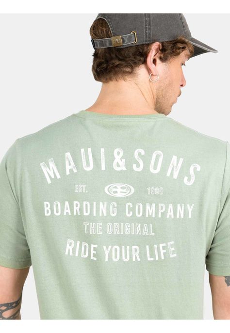 Polera MC Boarding Company Verde Hombre Maui And Sons-3