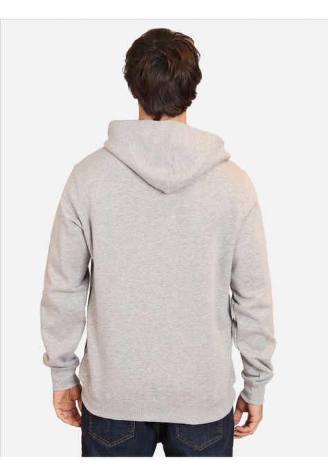Poleron Canguro Sw Minimal Logo Gris Hombre Maui And Sons-1