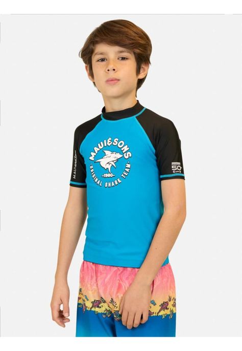 Polera UVP Parise Azul Niño Maui And Sons-0