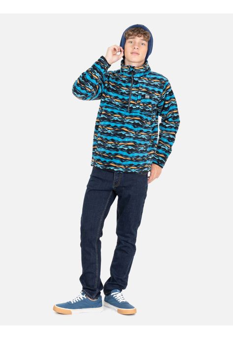 Poleron Micropolar Mirage Multicolor Infantil Maui And Sons-3