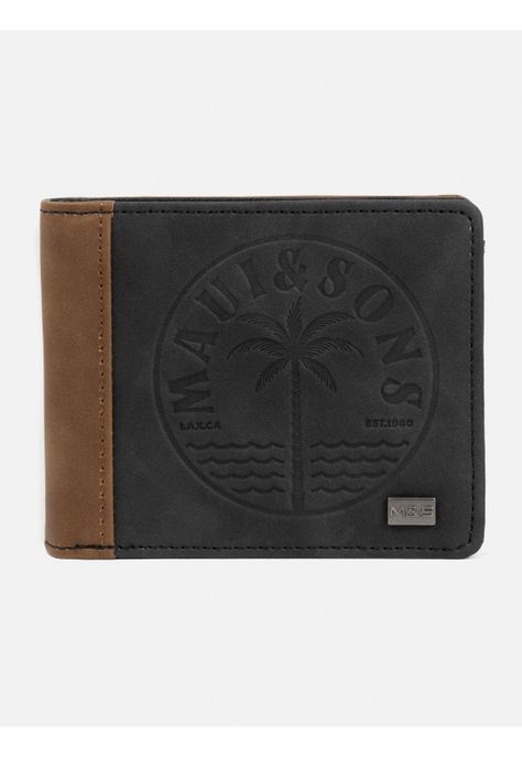 Billetera Hombre 5AB167-MT22 Negro Maui and Sons-0