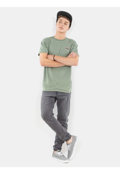 Polera MC Custom Surf For Wave Verde Infantil Maui And Sons-3