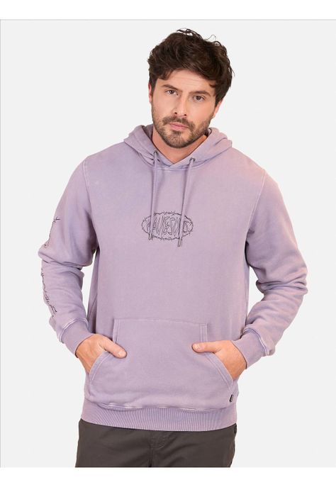 Poleron Canguro Grayson Morado Hombre Maui and Sons-0