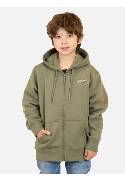 Poleron FZ Street Verde Infantil Maui And Sons-0