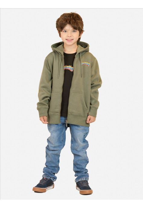 Poleron FZ Street Verde Infantil Maui And Sons-3