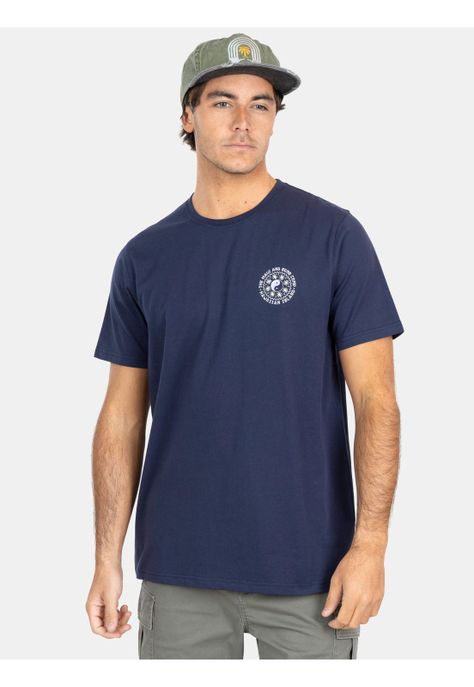 Polera MC Hawaiian Azul Hombre Maui And Sons-0