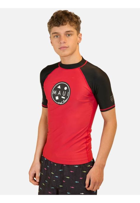 Polera UVP Alleysprout Rojo Infantil Maui And Sons-0