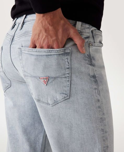 Jeans Guess Hombre Angels Azul.-3