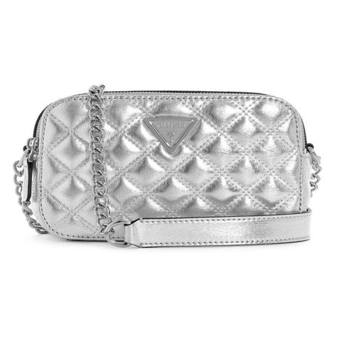 Cartera Guess Mujer Giully Camera Bag Plata-0
