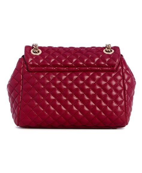 Cartera Guess Mujer Eco Rianee Cnrtble Xbody Flap Rojo-2