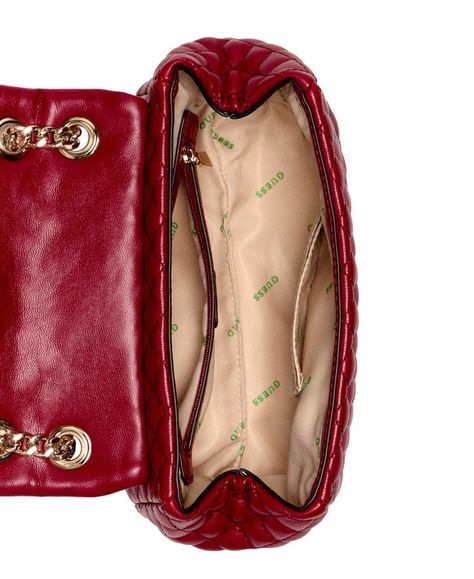 Cartera Guess Mujer Eco Rianee Cnrtble Xbody Flap Rojo-3