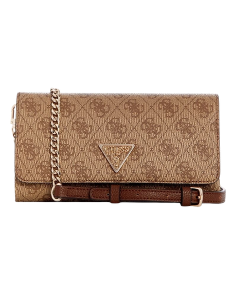 Cartera Guess Mujer Noelle Xbody Flap Organizer Café-0