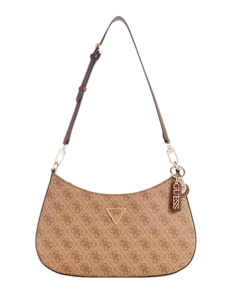 Cartera Guess Mujer Noelle Top Zip Shoulder Bag Café-0