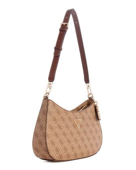 Cartera Guess Mujer Noelle Top Zip Shoulder Bag Café-1